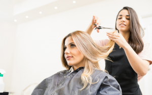 cutting hair